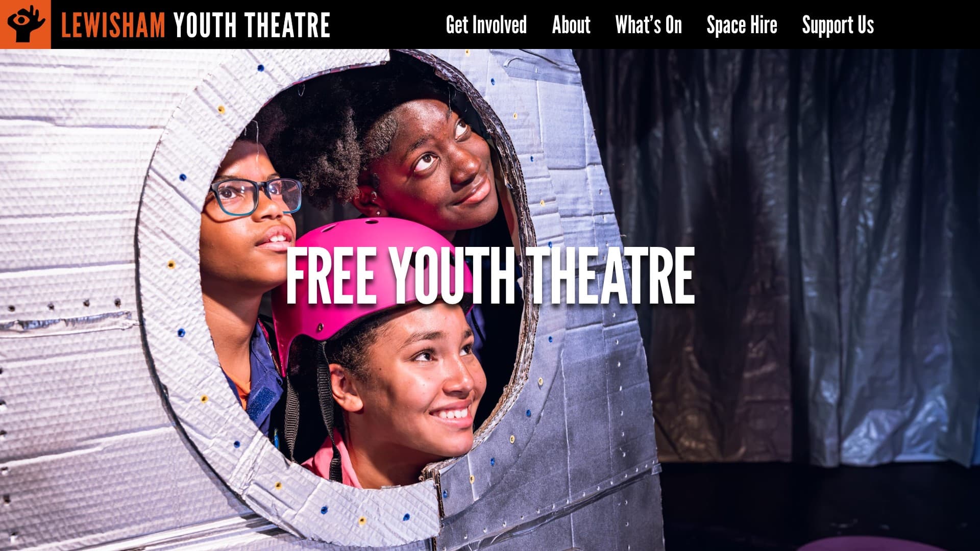 Lewisham Youth Theatre website preview